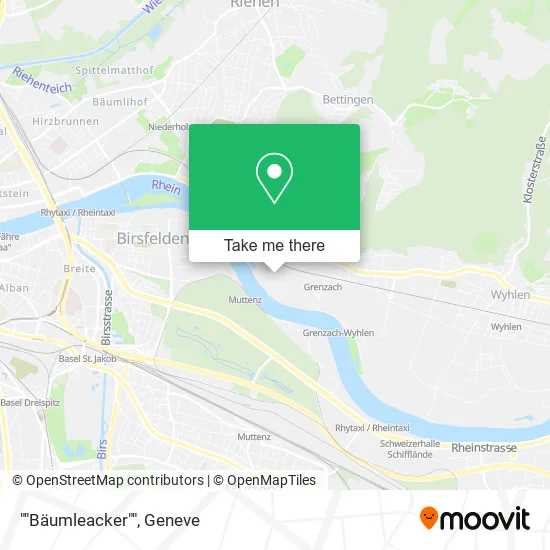 ""Bäumleacker"" map