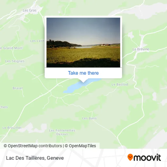 Lac Des Taillères map