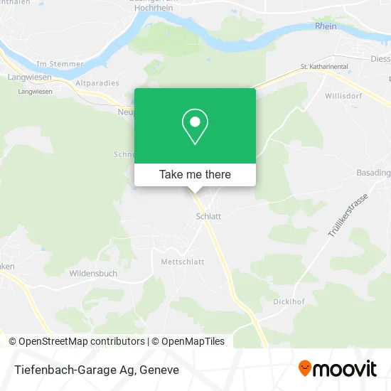 Tiefenbach-Garage Ag map