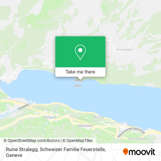 Ruine Stralegg, Schweizer Familie Feuerstelle map