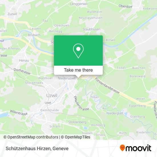 Schützenhaus Hirzen map