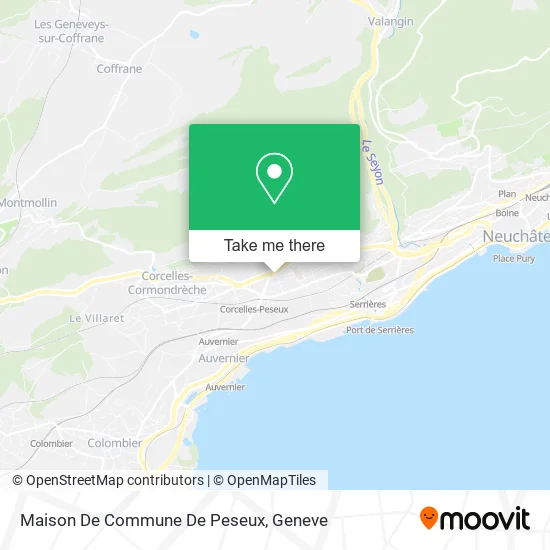 Maison De Commune De Peseux map