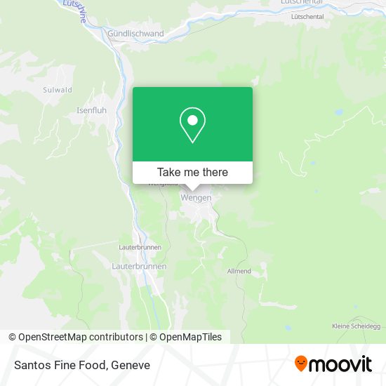 Santos Fine Food map