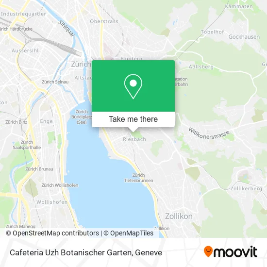 Cafeteria Uzh Botanischer Garten map