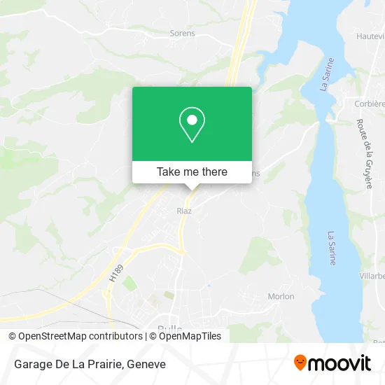 Garage De La Prairie map