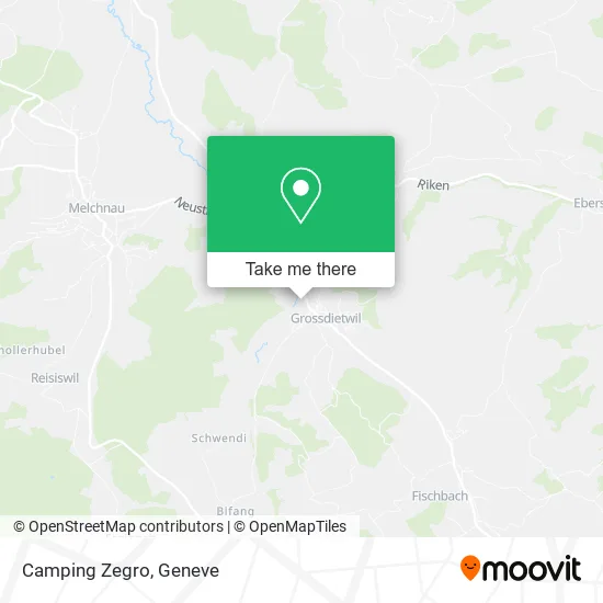 Camping Zegro map