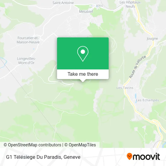 G1 Télésiege Du Paradis map