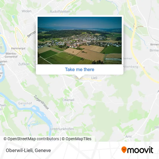 Oberwil-Lieli map