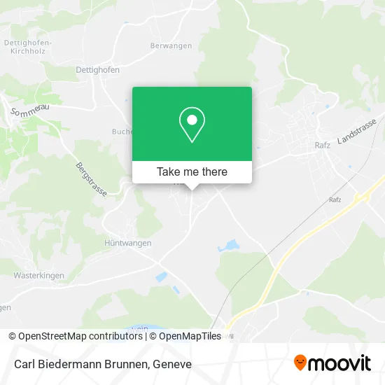Carl Biedermann Brunnen map