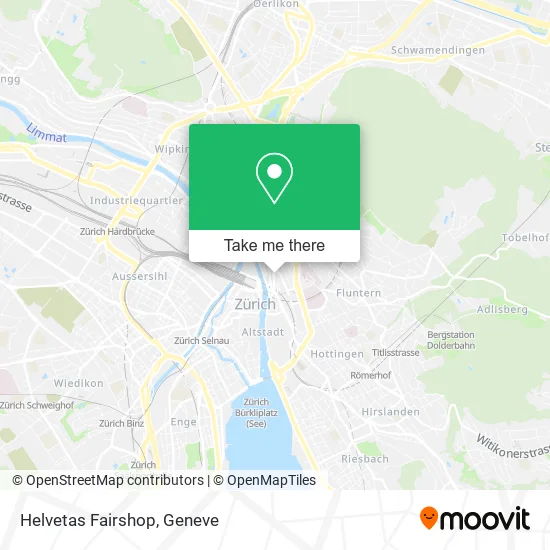 Helvetas Fairshop map