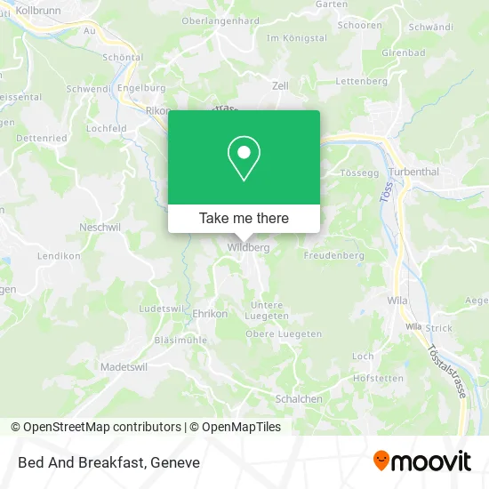 Bed And Breakfast map