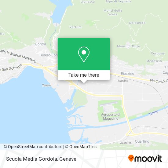 Scuola Media Gordola map