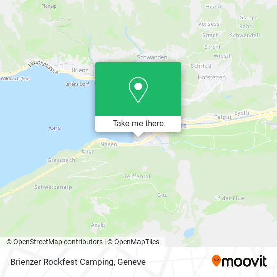 Brienzer Rockfest Camping map