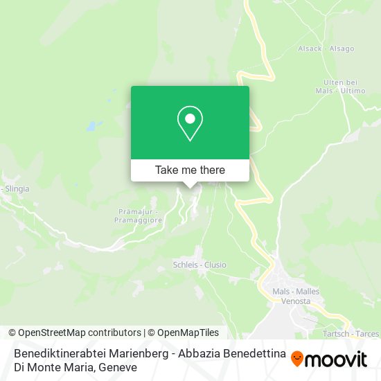 Benediktinerabtei Marienberg - Abbazia Benedettina Di Monte Maria map
