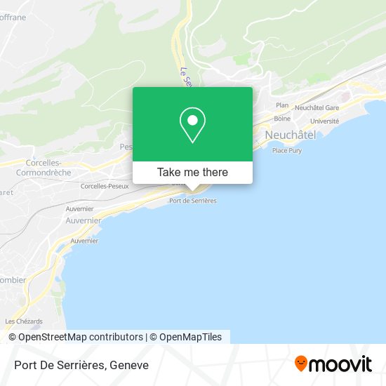 Port De Serrières map