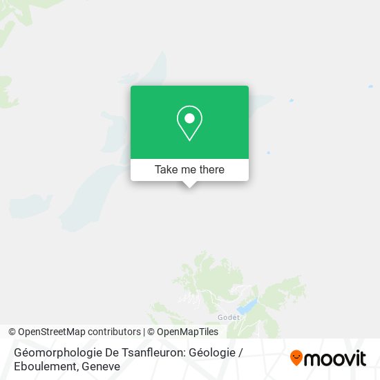 Géomorphologie De Tsanfleuron: Géologie / Eboulement map