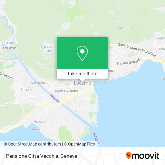 Pensione Citta Vecchia map