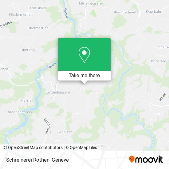 Schreinerei Rothen map