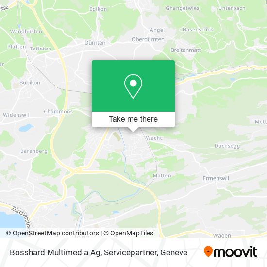Bosshard Multimedia Ag, Servicepartner map