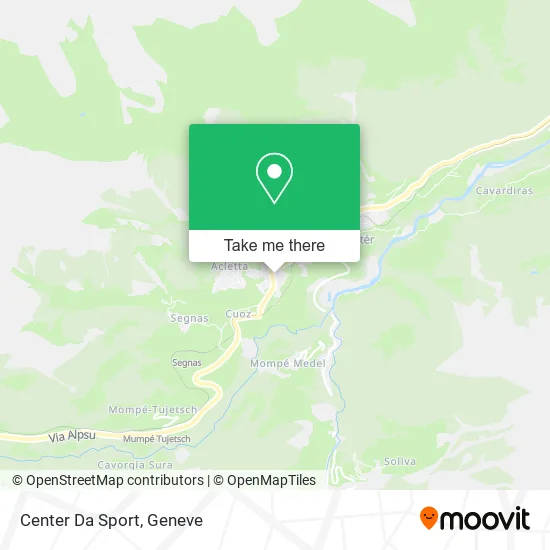 Center Da Sport map