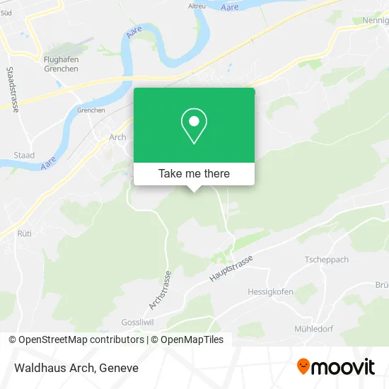 Waldhaus Arch map