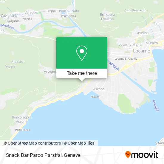 Snack Bar Parco Parsifal map