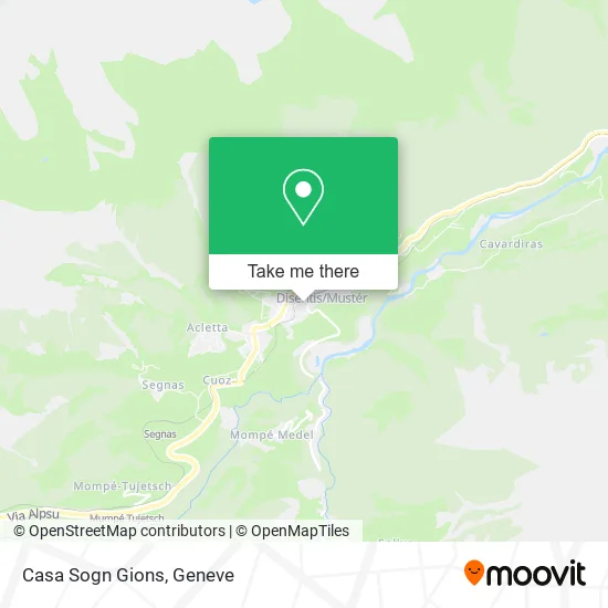 Casa Sogn Gions map