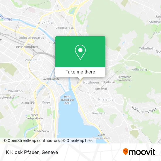 K Kiosk Pfauen map
