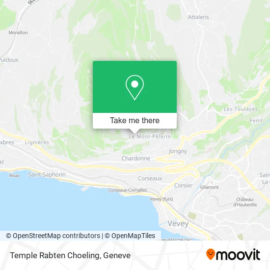 Temple Rabten Choeling map