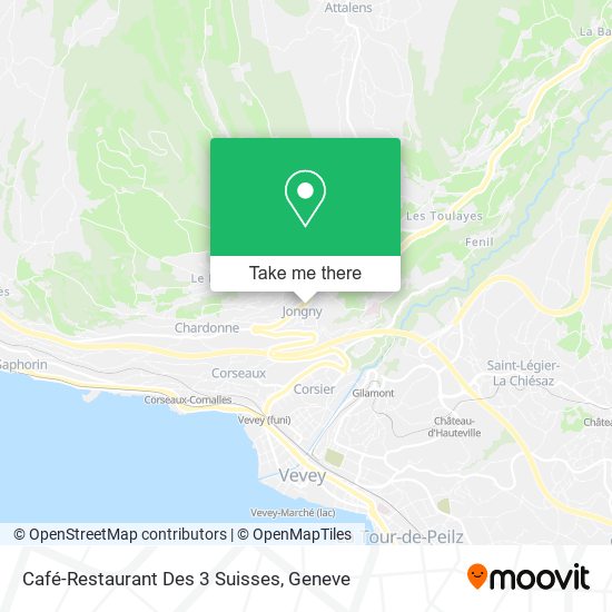 Café-Restaurant Des 3 Suisses map