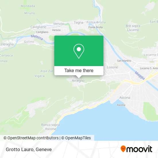 Grotto Lauro map