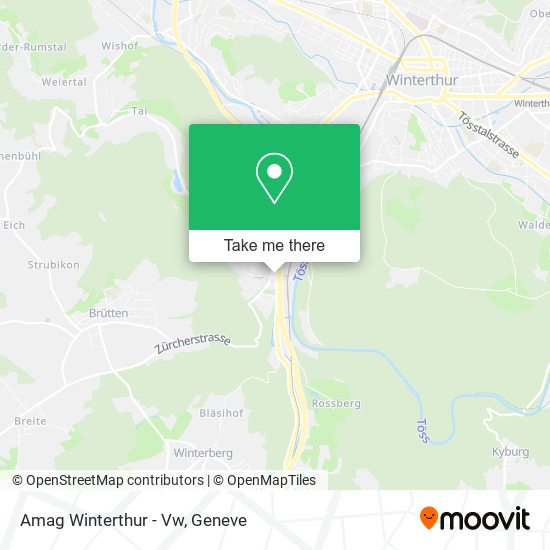 Amag Winterthur - Vw map