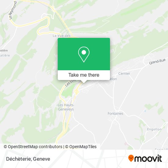 Déchèterie map