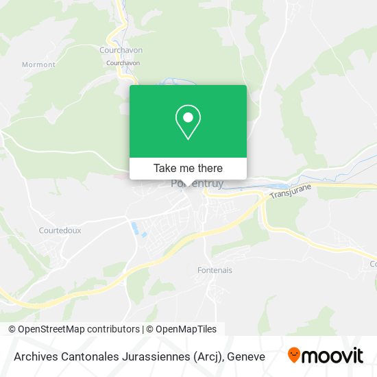 Archives Cantonales Jurassiennes (Arcj) map