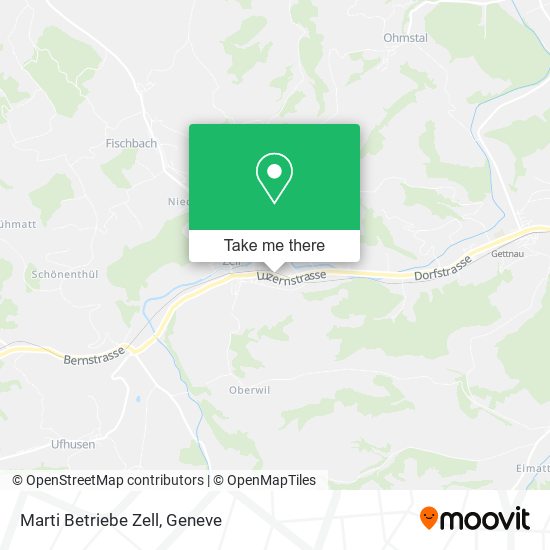 Marti Betriebe Zell map