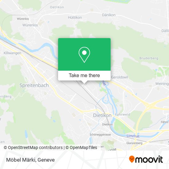 Möbel Märki map