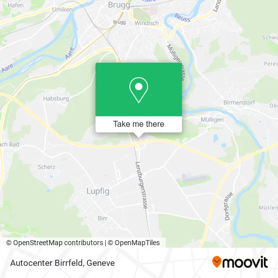 Autocenter Birrfeld map