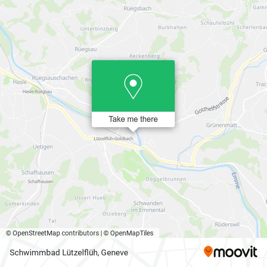 Schwimmbad Lützelflüh map