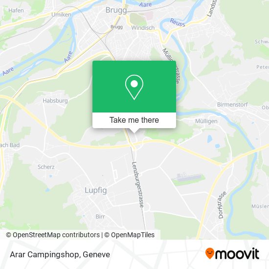 Arar Campingshop map