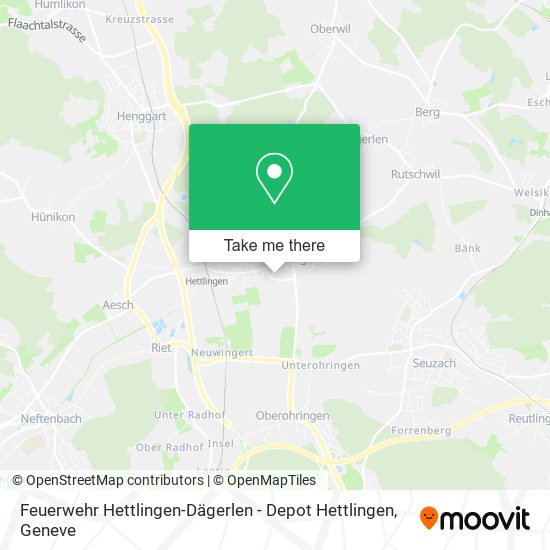 Feuerwehr Hettlingen-Dägerlen - Depot Hettlingen map