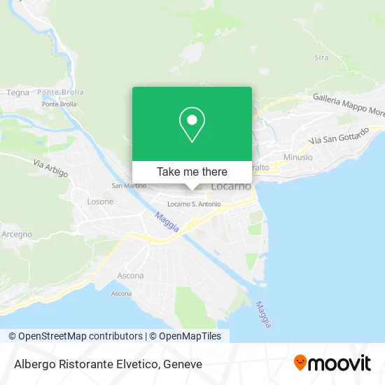 Albergo Ristorante Elvetico map