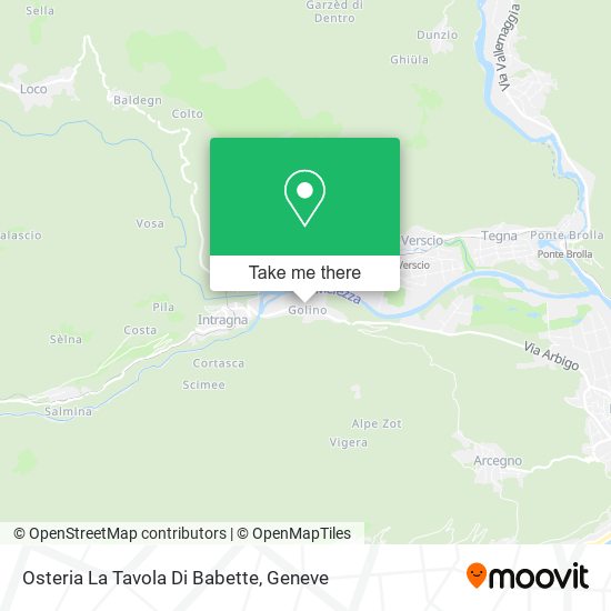 Osteria La Tavola Di Babette map