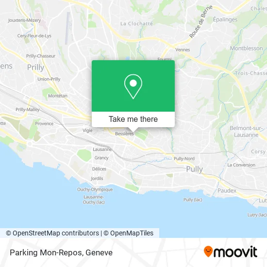 Parking Mon-Repos map