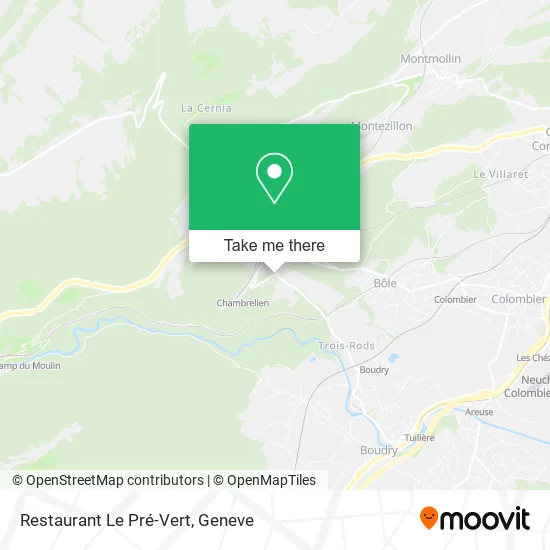 Restaurant Le Pré-Vert map