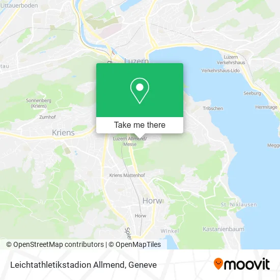 Leichtathletikstadion Allmend map