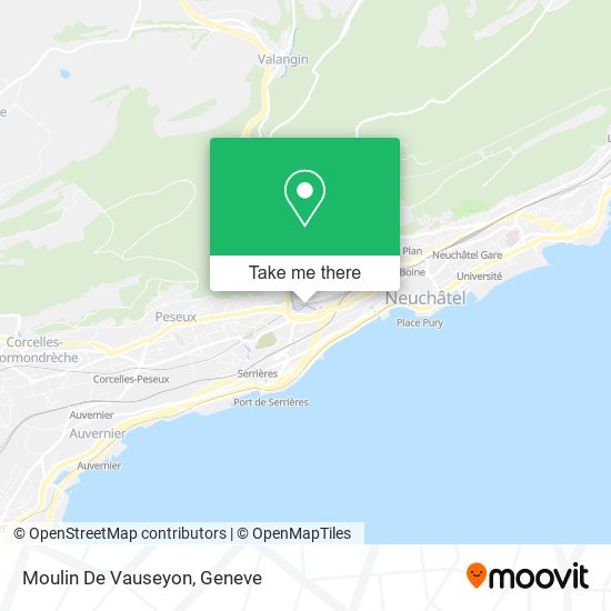 Moulin De Vauseyon map