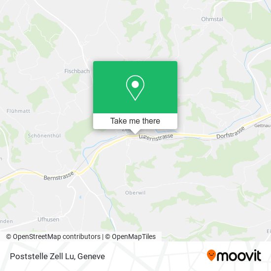 Poststelle Zell Lu map
