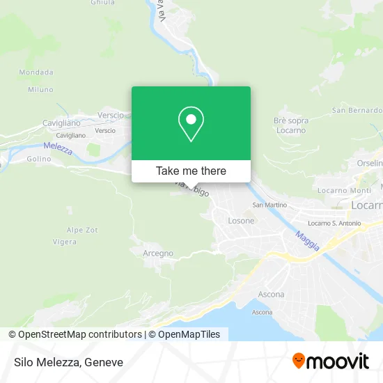 Silo Melezza map