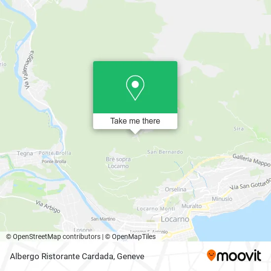 Albergo Ristorante Cardada map