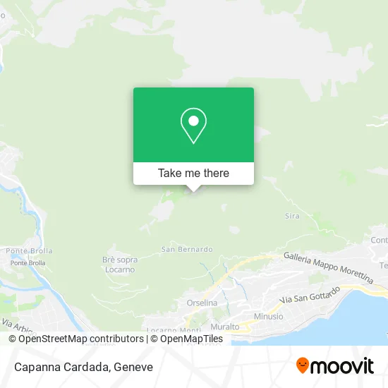Capanna Cardada map
